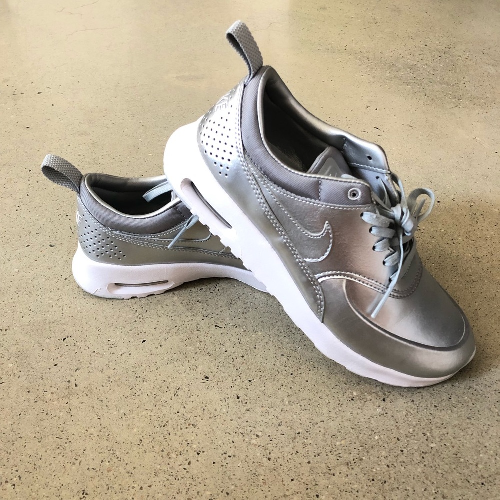 Silver Nike Air Max Thea Sneakers
